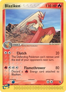 Blaziken - 15/109 - Ruby and Sapphire (RS) #15/109 - Rare Pokémon Trading Card