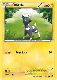 Blitzle (40) - Black and White (BLW) #40/114 - Common Pokémon Trading Card