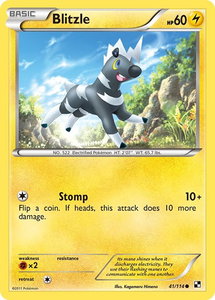 Blitzle (41) - Black and White (BLW) #41/114 - Common Pokémon Trading Card