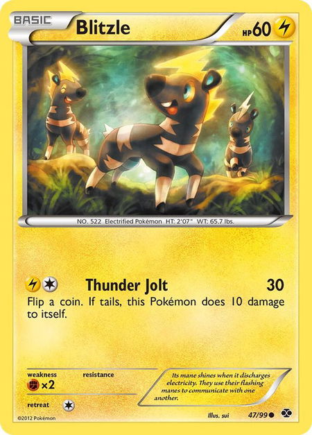 Blitzle - Next Destinies Pokémon trading card