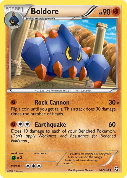 Boldore - Dragons Exalted Pokémon trading card