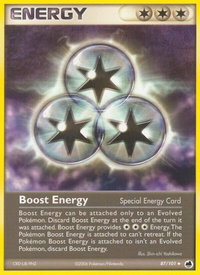 Boost Energy - Dragon Frontiers (DF) #87/101 - Uncommon Pokémon Trading Card