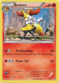 Braixen trading card from Kalos Starter Set Braixen - Kalos Starter Set Pokémon trading card