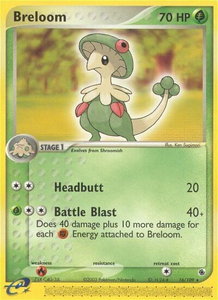 Breloom - Ruby and Sapphire (RS) #16/109 - Rare Pokémon Trading Card