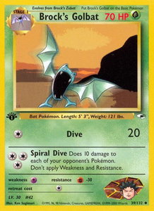 Brock's Golbat - Gym Heroes (G1) #039/132 - Uncommon Pokémon Trading Card