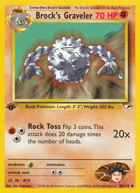 Brock's Graveler - Gym Heroes (G1) #040/132 - Uncommon Pokémon Trading Card