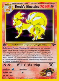 Brock's Ninetales - Gym Challenge (G2) #003/132 - Holo Rare Pokémon Trading Card