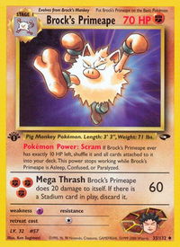 Brock's Primeape - Gym Challenge (G2) #035/132 - Uncommon Pokémon Trading Card