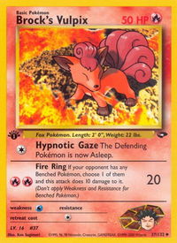 Brock's Vulpix - Gym Challenge (G2) #037/132 - Uncommon Pokémon Trading Card