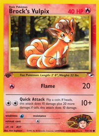 Brock's Vulpix - Gym Heroes (G1) #073/132 - Common Pokémon Trading Card
