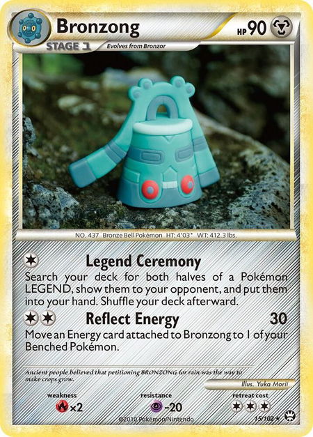 Bronzong trading card from Triumphant Bronzong - Triumphant Pokémon trading card