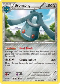 Bronzong - Next Destinies (NXD) #76/99 - Rare Pokémon Trading Card