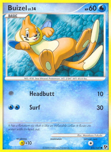 Buizel - Great Encounters Pokémon trading card