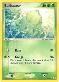 Bulbasaur - 055/112 - FireRed & LeafGreen (RG) #55/112 - Common Pokémon Trading Card