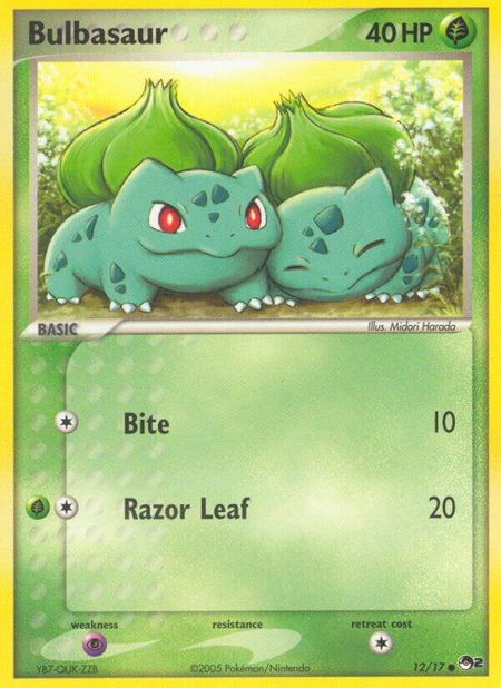 Bulbasaur - POP Series 2 Pokémon trading card