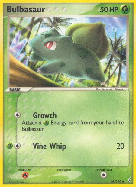 Bulbasaur - 046/100 - Crystal Guardians Pokémon trading card