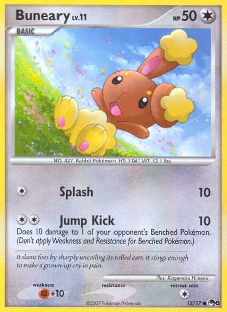 Buneary - POP Series 6 Pokémon trading card