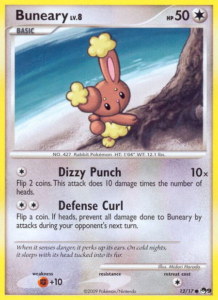 Buneary - POP Series 9 Pokémon trading card