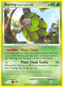 Burmy Plant Cloak - POP Series 7 (POP) #011/017 - Common Pokémon Trading Card