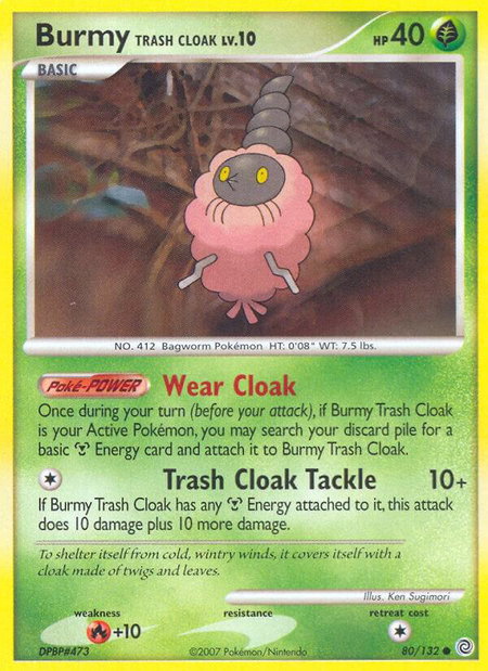 Burmy Trash Cloak - Secret Wonders Pokémon trading card