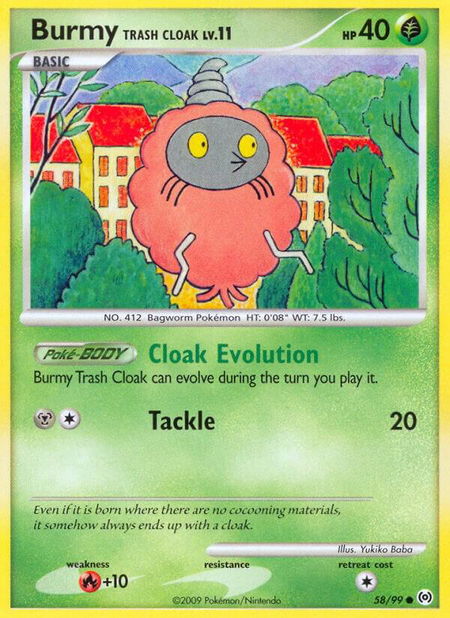 Burmy Trash Cloak - Arceus Pokémon trading card