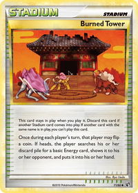 Burned Tower - Undaunted (UD) #71/90 - Uncommon Pokémon Trading Card