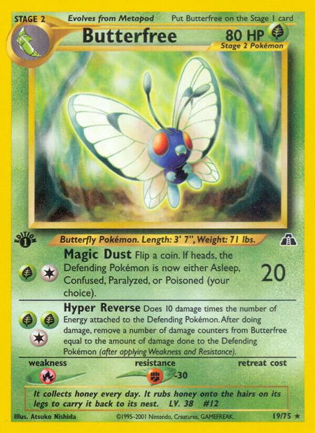 Butterfree - Neo Discovery Pokémon trading card