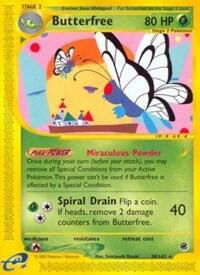 Butterfree (38) - Expedition (EX) #038/165 - Rare Pokémon Trading Card
