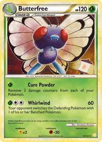 Butterfree - HeartGold SoulSilver (HS) #16/123 - Rare Pokémon Trading Card