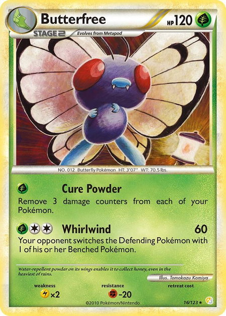 Butterfree - HeartGold SoulSilver Pokémon trading card