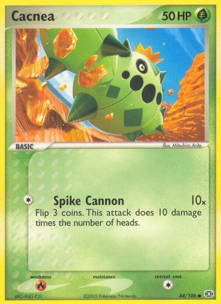 Cacnea - Emerald Pokémon trading card