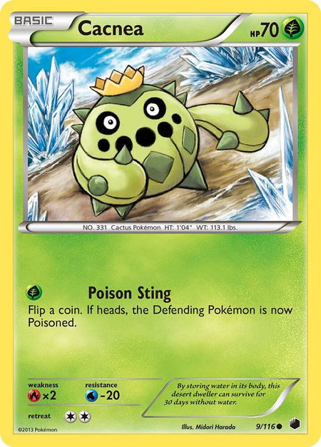 Cacnea - Plasma Freeze Pokémon trading card