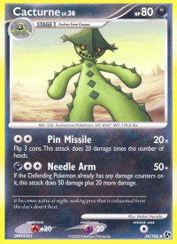 Cacturne - Great Encounters (GE) #34/106 - Uncommon Pokémon Trading Card