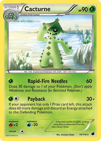 Cacturne - Plasma Freeze (PLF) #10/116 - Rare Pokémon Trading Card