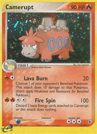 Camerupt - Ruby and Sapphire (RS) #4/109 - Holo Rare Pokémon Trading Card