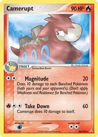 Camerupt - Holon Phantoms Pokémon trading card
