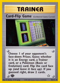 Card-Flip Game (Goldenrod Game Corner) - Neo Genesis (N1) #092/111 - Uncommon Pokémon Trading Card