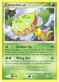 Carnivine - Diamond and Pearl (DP) #21/130 - Rare Pokémon Trading Card