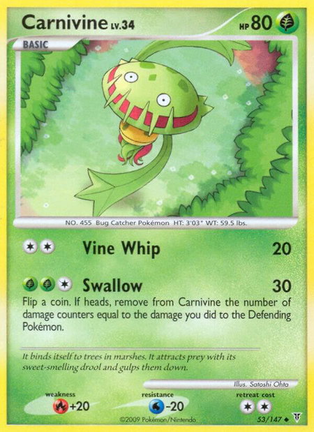 Carnivine - Supreme Victors Pokémon trading card