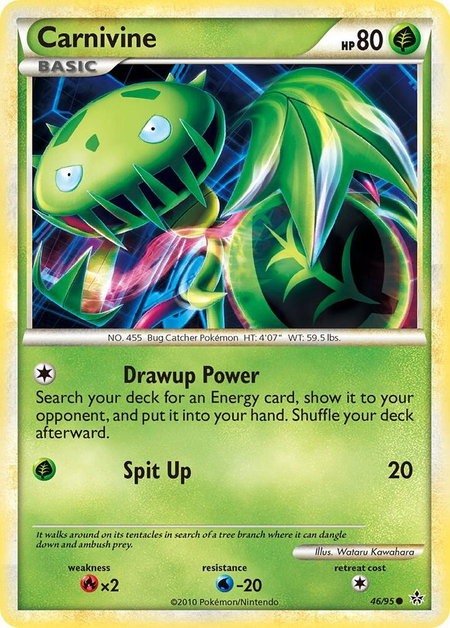 Carnivine - Unleashed Pokémon trading card