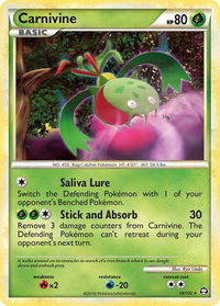 Carnivine - Triumphant (TM) #16/102 - Rare Pokémon Trading Card
