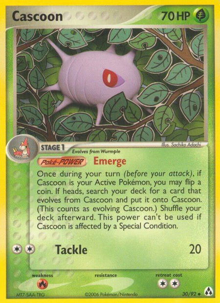 Cascoon - Legend Maker Pokémon trading card