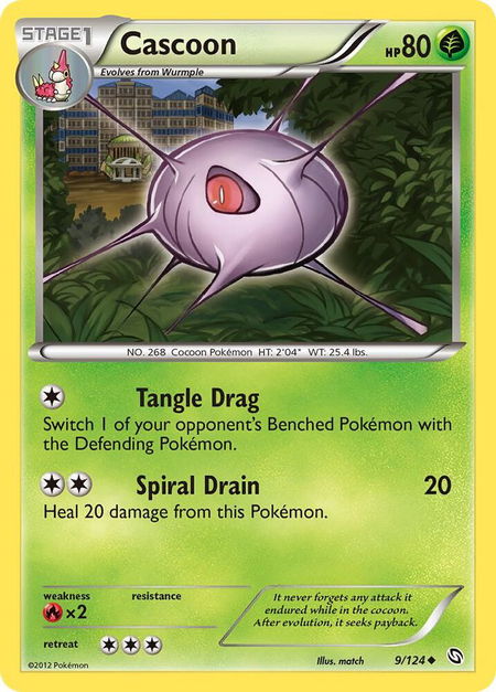 Cascoon - Dragons Exalted Pokémon trading card