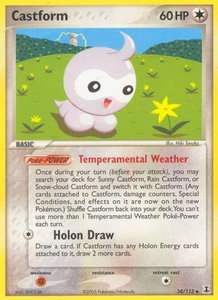 Castform - Delta Species (DS) #34/113 - Uncommon Pokémon Trading Card