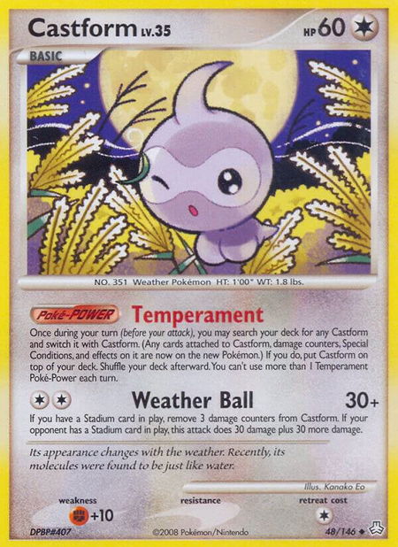 Castform - Legends Awakened Pokémon trading card