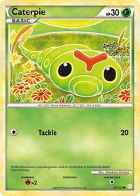 Caterpie - HeartGold SoulSilver (HS) #57/123 - Common Pokémon Trading Card