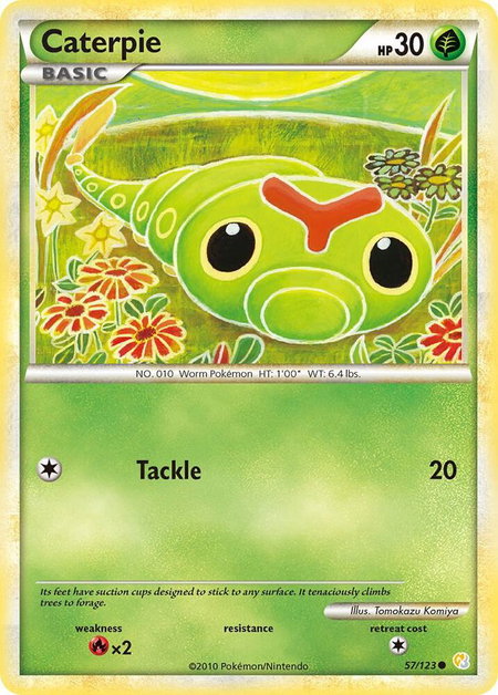 Caterpie - HeartGold SoulSilver Pokémon trading card