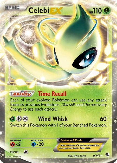 Celebi EX - Boundaries Crossed Pokémon trading card