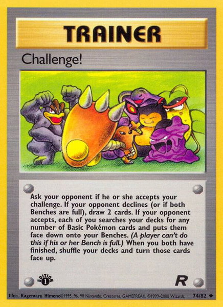 Challenge! trading card from Team Rocket Challenge! - Team Rocket Pokémon trading card