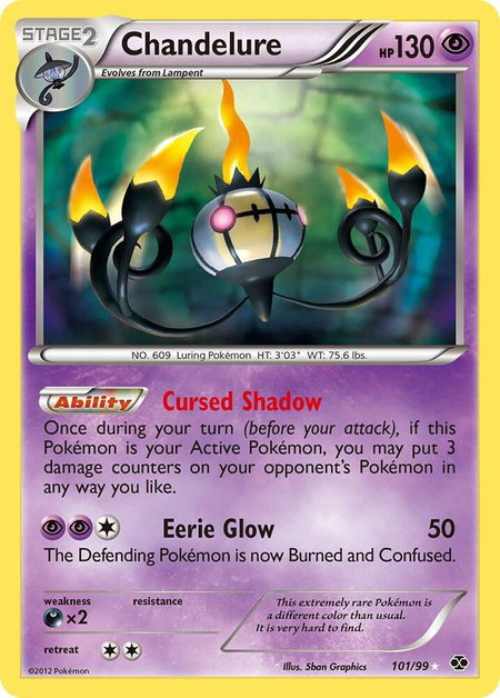 Chandelure (Secret) trading card from Next Destinies Chandelure (Secret) - Next Destinies Pokémon trading card
